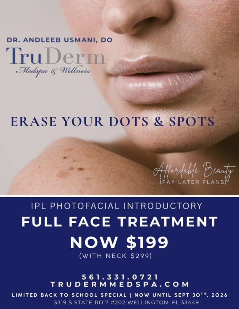 Wellington IPL Photofacial $199 Special